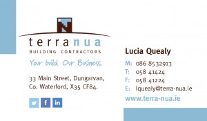 Terra Nua Business Card Lucia Quealy